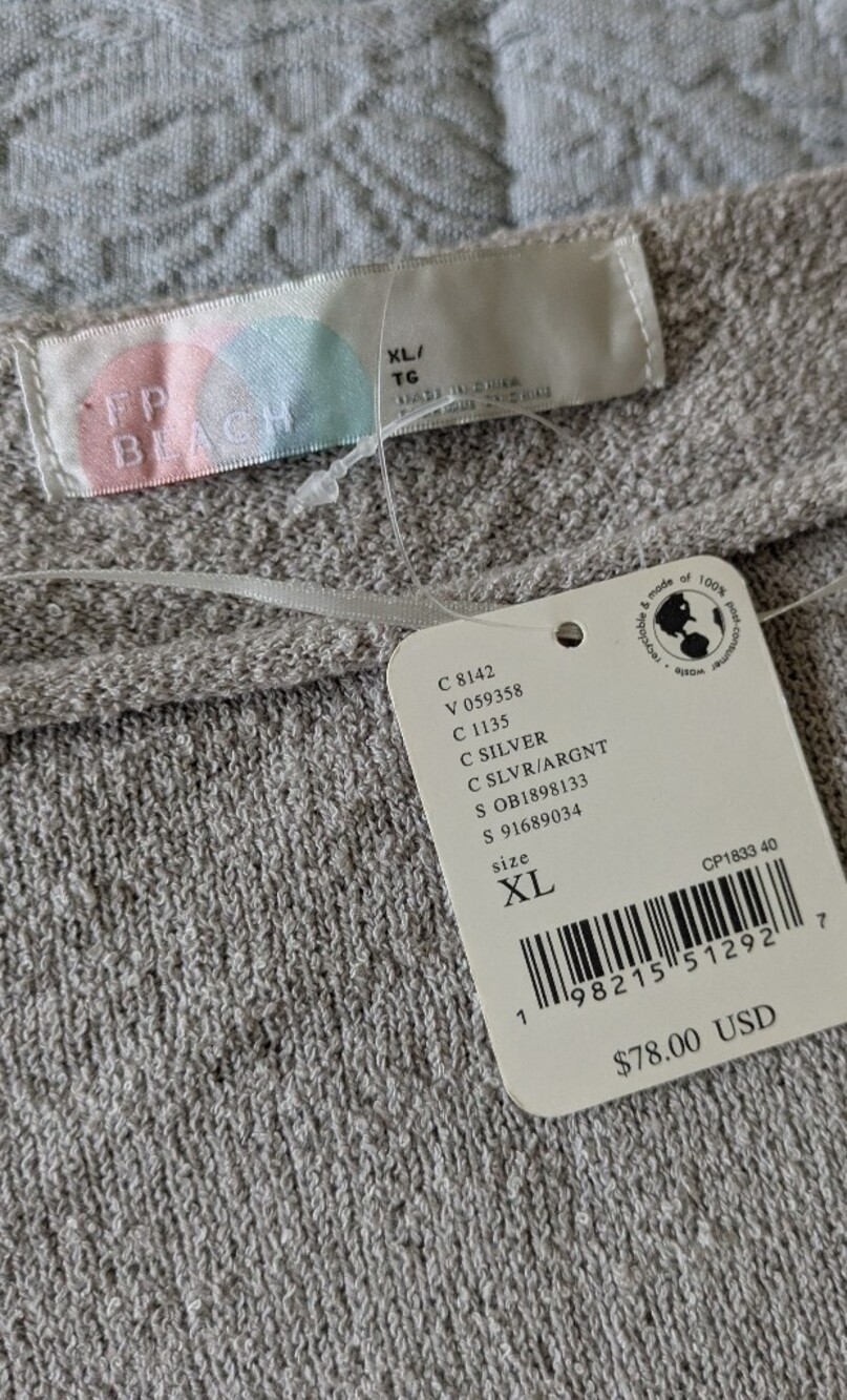 Free People Cabo Beach Skirt Set Silver - Picture 4 of 5